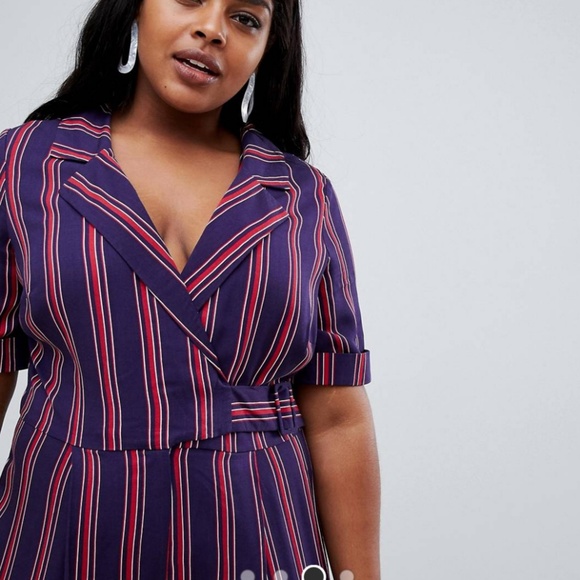 NWT ASOS DESIGN Curve wrap jumpsuit - Picture 4 of 4